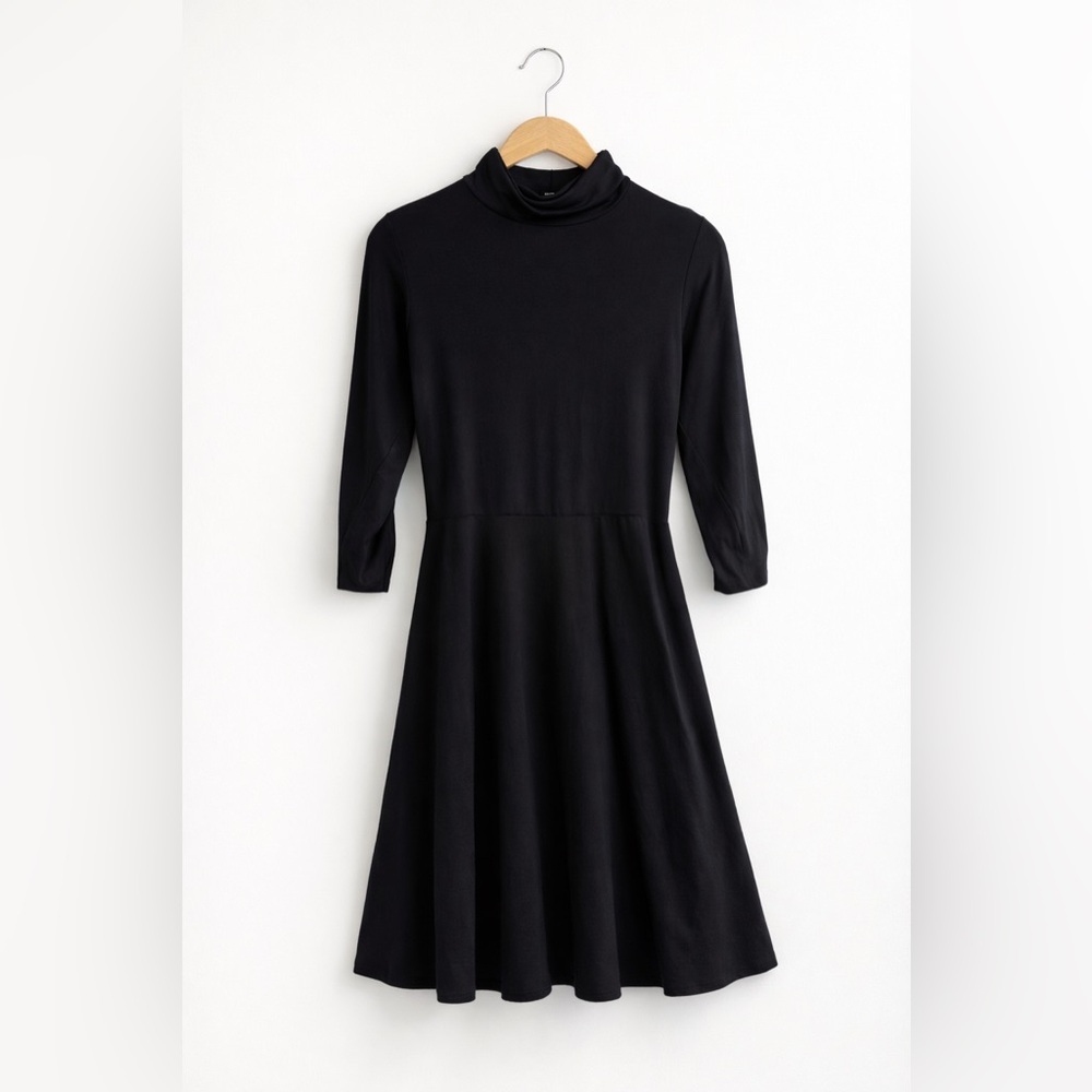 Forever 21 Black Turtle Neck Dress (Size Medium)